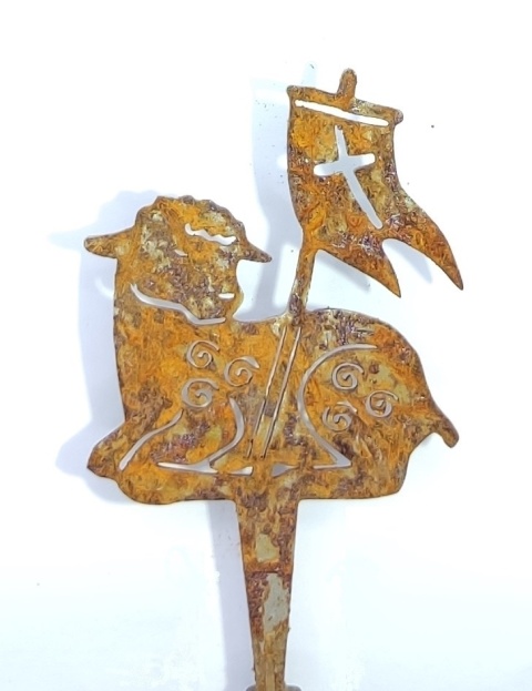 Baranek Wielkanocny dekoracja ozdoba ogrodowa corten rdza 044 Baranek Wielkanocny dekoracja ozdoba ogrodowa corten rdza 044