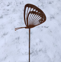 Motyl ozdoba ogrodowa corten rdzewiona