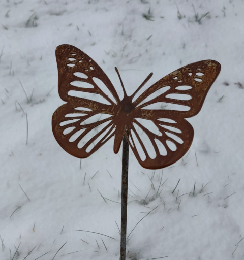 Motyl ozdoba ogrodowa, corten, rdzewiona 031 Motyl ozdoba ogrodowa, corten, rdzewiona 031