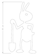 mrówki w ogrodzie rdzewione ozdoby corten