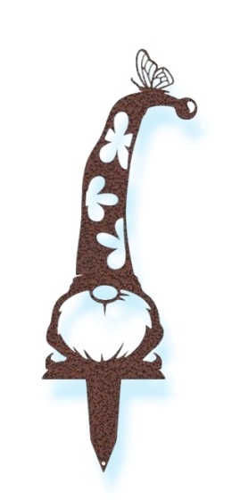 Skrzat krasnal ogrodowy dekoracja corten rdzewiona 100