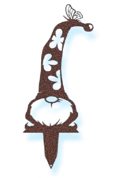 Skrzat krasnal ogrodowy dekoracja corten rdzewiona 100