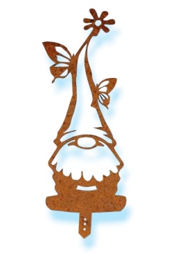 Skrzat krasnal ogrodowy dekoracja corten rdzewiona 101