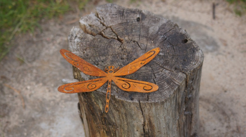 ważka ozdobna metalowa corten ważka ozdobna metalowa corten