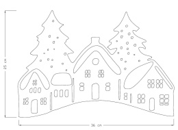 świąteczny domek do ogrodu dekoracja