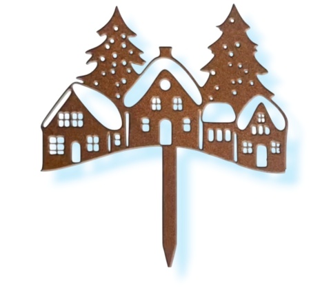 świąteczny domek do ogrodu dekoracja