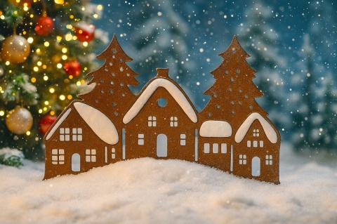 domek z piernika bożonarodzeniowa ozdoba