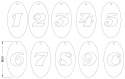 ozdobne numery cyfry metalowe rdzewione